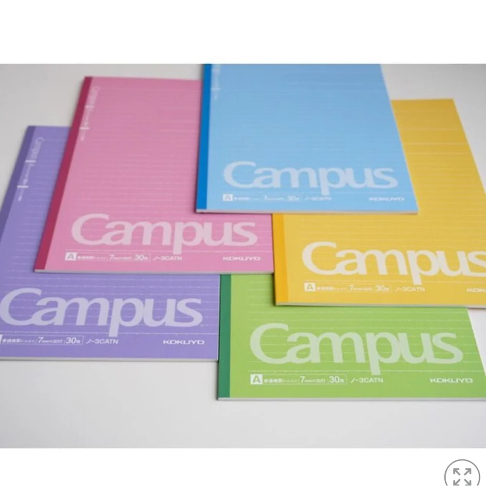 New Sealed Campus Notebook color 6mm Dot line B5 Set of 5